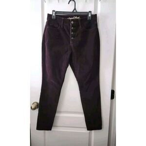 Universal Thread Women's High Rise Skinny Corduroy‎ Button Up Pants Size 6/28R